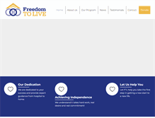 Tablet Screenshot of freedomtolive.org